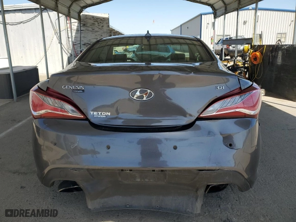 2013 Hyundai Genesis Coupe 3.8 Track with VIN KMHHU6KJ4DU084446, listed as a Copart auction lot 52039795 with 142,767 mi miles and Salvage Title. Bid and sale history available at carsss.com. Image 6.