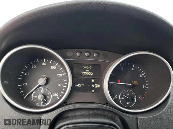 2010 Mercedes-Benz M 550 with VIN 4JGBB7CB5AA546406, listed as a Copart auction lot 46042685 with 125,052 mi miles and Salvage Title. Bid and sale history available at DreamBid. Image 9.