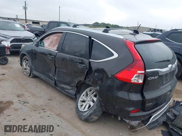 2015 Honda CR-V EX-L with VIN 2HKRM3H76FH512226, listed as a IAAI auction lot 41868812 with 75,175 mi miles and . Bid and sale history available at carsss.com. Image 3.