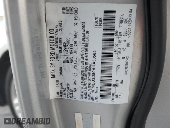 2010 Ford Explorer Sport Trac Limited with VIN 1FMEU3D80AUA33565, listed as a Copart auction lot 88350925 with 101,649 mi miles and Salvage title. Bid and sale history available at DreamBid. Image 14.