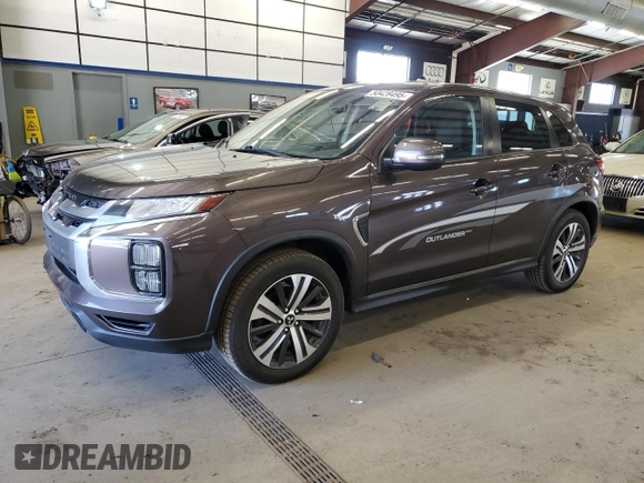 2020 Mitsubishi Outlander Sport ES 2.0 with VIN JA4AR3AUXLU012015, listed as a Copart auction lot 50428495 with 168,918 mi miles and Clean Title. Bid and sale history available at carsss.com. Image 1.