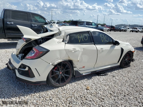 2021 Honda Civic Type R Touring with VIN SHHFK8G71MU203345, listed as a Copart auction lot 65242354 with 0 mi miles and Salvage Title. Bid and sale history available at carsss.com. Image 3.