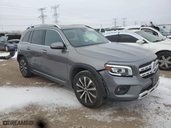 2021 Mercedes-Benz GLB with VIN W1N4M4GB7MW150882, listed as a Copart auction lot 89333885 with 39,541 mi miles and Salvage Title. Bid and sale history available at carsss.com. Image 4.