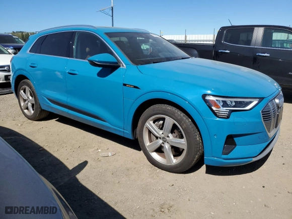 2019 Audi e-tron Premium Plus with VIN WA1LAAGE5KB015273, listed as a Copart auction lot 50098525 with NaN miles and Salvage Title. Bid and sale history available at carsss.com. Image 4.