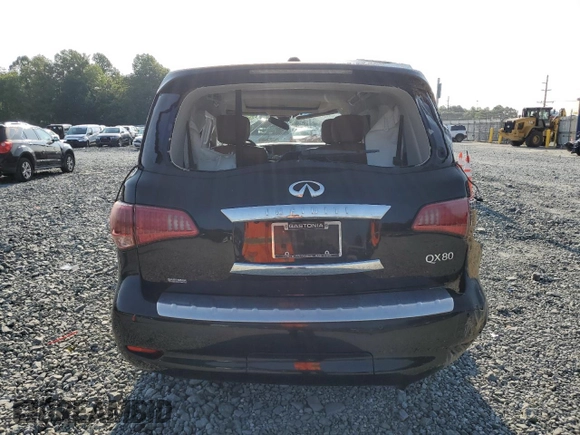 2017 Infiniti QX80 Signature Edition with VIN JN8AZ2NE3H9158323, listed as a Copart auction lot 59137865 with 150,849 mi miles and Salvage title. Bid and sale history available at DreamBid. Image 6.