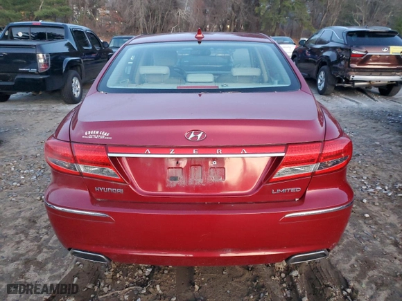 2011 Hyundai Azera Limited with VIN KMHFC4DF6BA552313, listed as a Copart auction lot 82282354 with 0 mi miles and Clean Title. Bid and sale history available at carsss.com. Image 6.