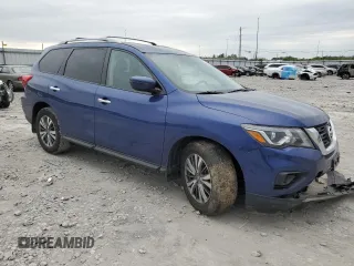 2019 Nissan Pathfinder S z VIN 5N1DR2MM8KC652376, wystawiony jako Copart lot #51892774 z przebiegiem 75 359 mil mil oraz Szkoda całkowita • Salvage title. Historia ofert i sprzedaży dostępna na DreamBid. Obrazek 4.
