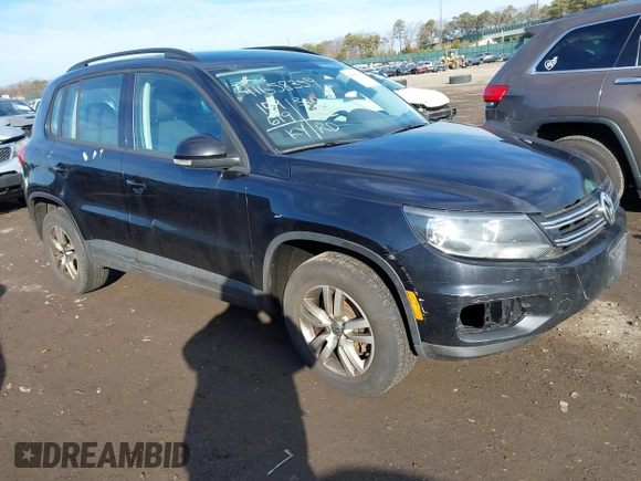 2015 Volkswagen Tiguan SE z VIN WVGAV7AX2FW593453, wystawiony jako IAAI lot #41658359 z przebiegiem 159 619 mil mil oraz . Historia ofert i sprzedaży dostępna na DreamBid. Obrazek 1.