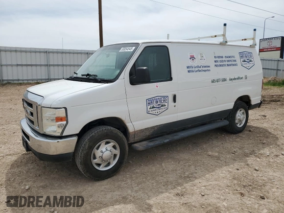2013 Ford Econoline Cargo Commercial with VIN 1FTNE2EW9DDA32864, listed as a Copart auction lot 55854545 with 164,825 mi miles and Clean title. Bid and sale history available at DreamBid. Image 1.