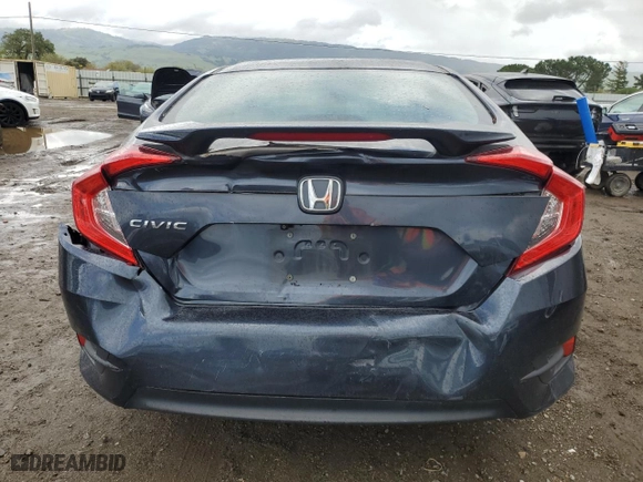 2016 Honda Civic Sedan EX with VIN 19XFC2F74GE239134, listed as a Copart auction lot 51071875 with 80,321 mi miles and Salvage Title. Bid and sale history available at carsss.com. Image 6.