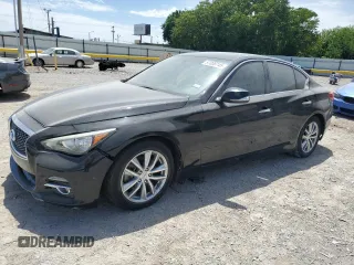 2015 Infiniti Q50 Sport with VIN JN1BV7AP0FM345838, listed as a Copart auction lot 57036745 with 135,998 mi miles and Clean title. Bid and sale history available at DreamBid. Image 1.