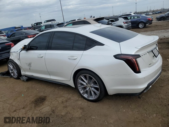 2020 Cadillac CT5 Sport with VIN 1G6DU5RK0L0122369, listed as a Copart auction lot 54588485 with 18,546 mi miles and Salvage title. Bid and sale history available at DreamBid. Image 2.