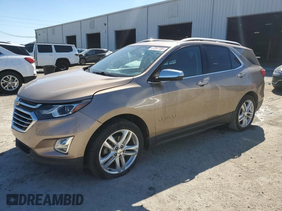2018 Chevrolet Equinox Premier with VIN 3GNAXNEX8JL347865, listed as a Copart auction lot 47297705 with 139,970 mi miles and Salvage Title. Bid and sale history available at carsss.com. Image 1.