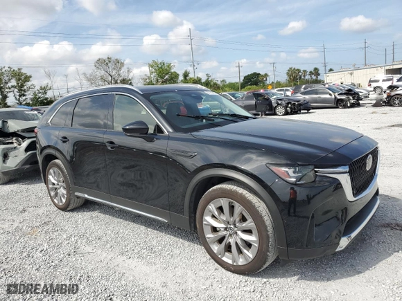 2024 Mazda CX-90 3.3 Turbo Premium with VIN JM3KKDHD1R1134385, listed as a Copart auction lot 54146455 with 15,399 mi miles and Clean Title. Bid and sale history available at carsss.com. Image 4.