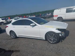 2018 Genesis G80 3.8L with VIN KMHGN4JE5JU234464, listed as a IAAI auction lot 42475378 with 86,243 mi miles and . Bid and sale history available at DreamBid. Image 13.