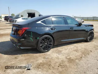 2021 Cadillac CT5 Luxury with VIN 1G6DW5RK2M0117864, listed as a Copart auction lot 71296614 with 50,185 mi miles and Salvage title. Bid and sale history available at DreamBid. Image 3.