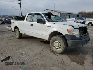 2013 Ford F-150 XL with VIN 1FTEX1EM8DFC06480, listed as a Copart auction lot 42157425 with 0 mi miles and Salvage Title. Bid and sale history available at carsss.com. Image 4.