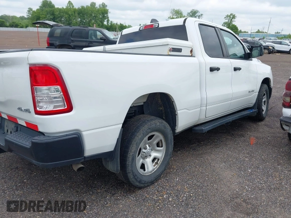 2020 Ram 1500 Tradesman with VIN 1C6RRFCG7LN338843, listed as a IAAI auction lot 42010945 with 171,260 mi miles and . Bid and sale history available at DreamBid. Image 4.