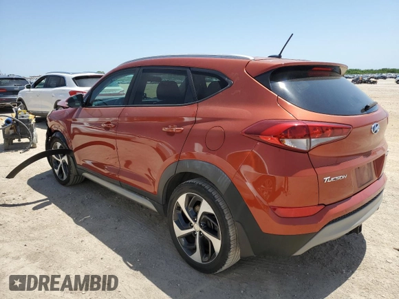 2017 Hyundai Tucson Sport z VIN KM8J33A25HU356909, wystawiony jako Copart lot #52573445 z przebiegiem 164 029 mil mil oraz Szkoda całkowita • Salvage title. Historia ofert i sprzedaży dostępna na DreamBid. Obrazek 2.