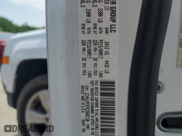 2014 Jeep Patriot High Altitude with VIN 1C4NJPFA7ED502130, listed as a Copart auction lot 55110365 with 78,813 mi miles and Salvage title. Bid and sale history available at DreamBid. Image 13.