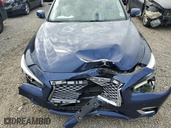 2022 Infiniti Q50 Luxe with VIN JN1EV7BR8NM340026, listed as a Copart auction lot 54059805 with 37,977 mi miles and Salvage title. Bid and sale history available at DreamBid. Image 11.