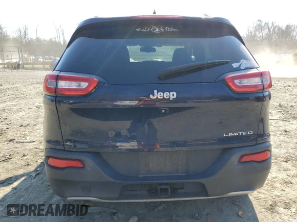 2014 Jeep Cherokee Limited with VIN 1C4PJLDB8EW143548, listed as a Copart auction lot 45170365 with 183,260 mi miles and Salvage Title. Bid and sale history available at carsss.com. Image 6.