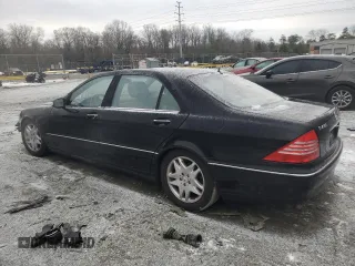 2003 Mercedes-Benz S-Class 4.3L with VIN WDBNG70JX3A368203, listed as a Copart auction lot 88929275 with 0 mi miles and Salvage Title. Bid and sale history available at carsss.com. Image 2.
