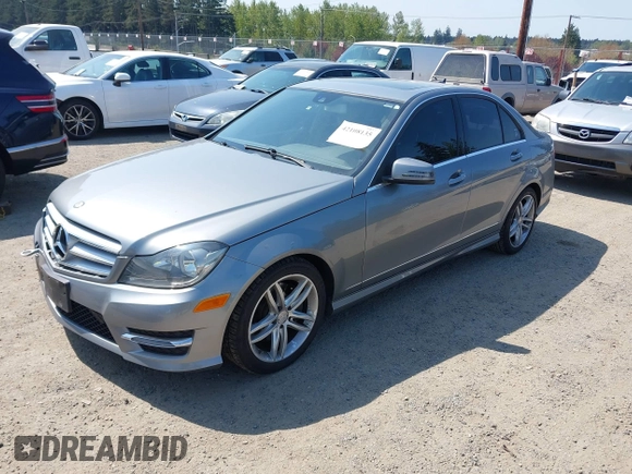2013 Mercedes-Benz C-Class C 300 Sport with VIN WDDGF8AB7DG100594, listed as a IAAI auction lot 42108135 with 135,190 mi miles. Bid and sale history available at carsss.com. Image 2.
