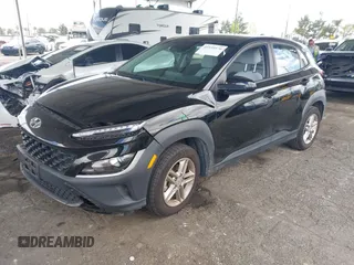 2022 Hyundai Kona Preferred with VIN KM8K22AB6NU765014, listed as a IAAI auction lot 41939176 with 69,522 mi miles and . Bid and sale history available at carsss.com. Image 2.