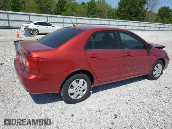 2006 Toyota Corolla CE with VIN JTDBR32E260068401, listed as a Copart auction lot 52941515 with 44,250 mi miles and Salvage Title. Bid and sale history available at DreamBid. Image 3.
