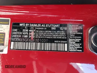 2011 Mercedes-Benz E 350 with VIN WDDKK5GFXBF101031, listed as a Copart auction lot 43457965 with 114,686 mi miles and Salvage title. Bid and sale history available at DreamBid. Image 12.