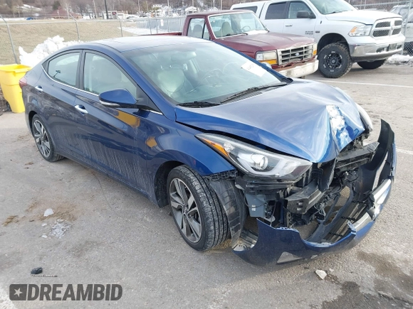 2015 Hyundai Elantra SE z VIN 5NPDH4AE0FH630351, wystawiony jako IAAI lot #41405235 z przebiegiem 122 199 mil mil oraz . Historia ofert i sprzedaży dostępna na DreamBid. Obrazek 1.