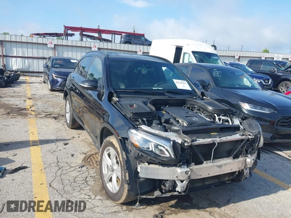 2018 Mercedes-Benz GLC 300 with VIN WDC0G4JB8JV086823, listed as a IAAI auction lot 42338203 with 114,000 mi miles and . Bid and sale history available at DreamBid. Image 1.