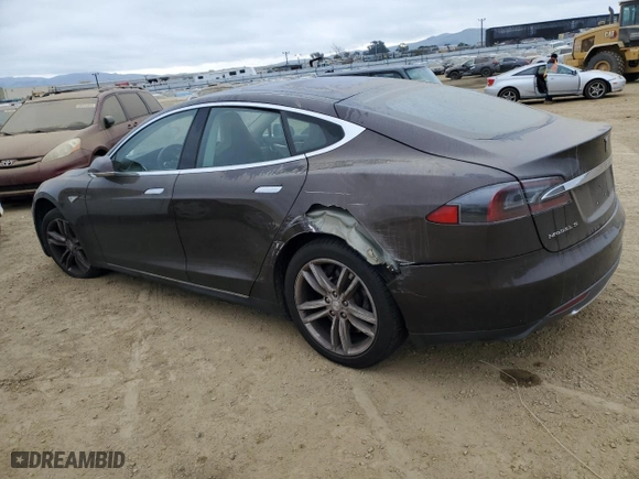 2014 Tesla Model S 60 kWh Battery with VIN 5YJSA1H17EFP32725, listed as a Copart auction lot 87813665 with 0 mi miles and Salvage Title. Bid and sale history available at carsss.com. Image 2.