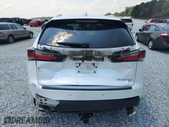 2016 Lexus NX 200t with VIN JTJYARBZ7G2036036, listed as a Copart auction lot 62380235 with 143,487 mi miles and Salvage title. Bid and sale history available at DreamBid. Image 6.