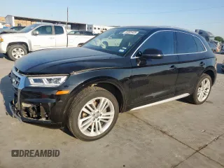 2018 Audi Q5 Premium Plus with VIN WA1BNAFY2J2167442, listed as a Copart auction lot 52931425 with 73,544 mi miles and Salvage Title. Bid and sale history available at DreamBid. Image 1.