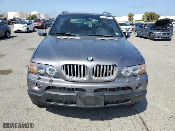 2005 BMW X5 4.4i with VIN 5UXFB53505LV13083, listed as a Copart auction lot 54404455 with 69,983 mi miles and Clean Title. Bid and sale history available at carsss.com. Image 5.