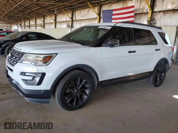 2017 Ford Explorer XLT z VIN 1FM5K8D86HGC87745, wystawiony jako Copart lot #54706325 z przebiegiem 116 107 mil mil oraz Szkoda całkowita • Salvage title. Historia ofert i sprzedaży dostępna na DreamBid. Obrazek 1.