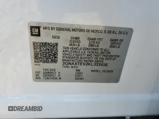 2019 Chevrolet Equinox LT with VIN 3GNAXTEV2KL333416, listed as a Copart auction lot 82690024 with 65,238 mi miles and Salvage Title. Bid and sale history available at DreamBid. Image 13.