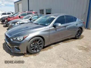 2018 Infiniti Q50 Luxe with VIN JN1EV7AR7JM436368, listed as a Copart auction lot 60644985 with 123,861 mi miles and Clean title. Bid and sale history available at DreamBid. Image 1.