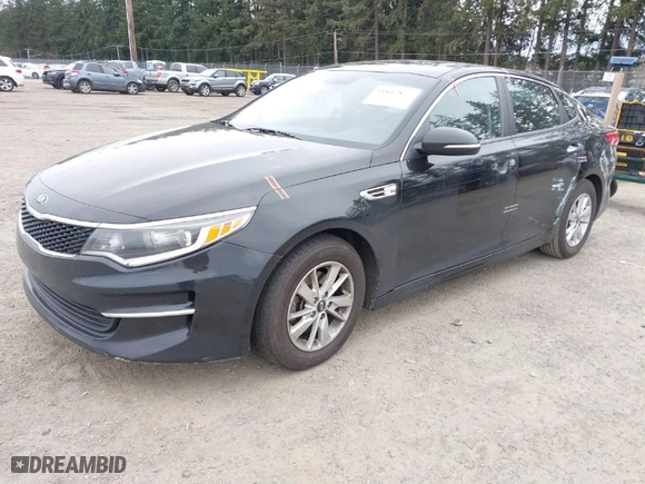 2018 Kia Optima LX with VIN 5XXGT4L39JG239548, listed as a IAAI auction lot 41847827 with 83,292 mi miles. Bid and sale history available at carsss.com. Image 2.