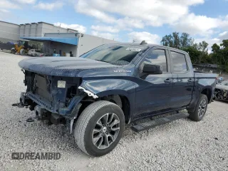 2022 Chevrolet Silverado 1500 RST with VIN 3GCPADED5NG577351, listed as a Copart auction lot 88489025 with 18,612 mi miles and Salvage Title. Bid and sale history available at DreamBid. Image 1.