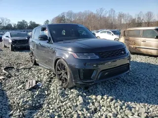 2022 Land Rover Range Rover Sport HST with VIN SALWS2RU1NA210588, listed as a Copart auction lot 87717195 with 42,258 mi miles and Salvage Title. Bid and sale history available at carsss.com. Image 12.