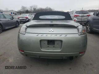 2008 Mitsubishi Eclipse GS with VIN 4A3AL25F38E003345, listed as a Copart auction lot 88695085 with 23,807 mi miles and Salvage Title. Bid and sale history available at DreamBid. Image 6.
