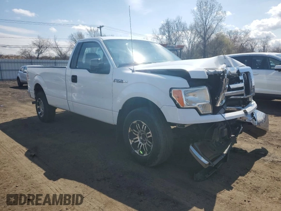 2013 Ford F-150 XL with VIN 1FTNF1CF8DKE63332, listed as a Copart auction lot 50659725 with 177,681 mi miles and Salvage Title. Bid and sale history available at carsss.com. Image 4.