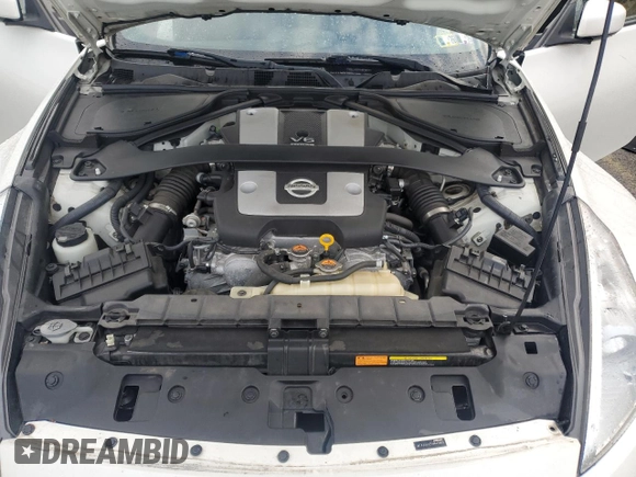 2015 Nissan 370Z with VIN JN1AZ4EH2FM440869, listed as a Copart auction lot 49371185 with 0 mi miles and Salvage Title. Bid and sale history available at carsss.com. Image 12.
