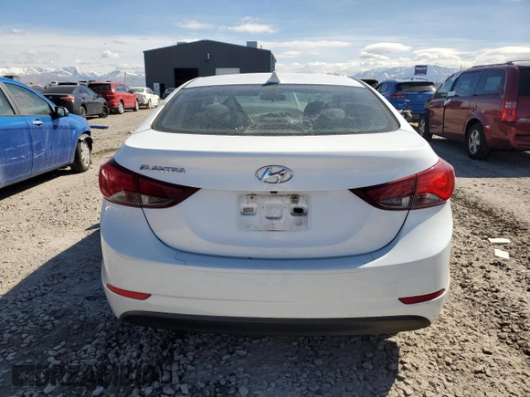 2016 Hyundai Elantra SE with VIN 5NPDH4AE9GH769900, listed as a Copart auction lot 50271295 with 107,629 mi miles and Salvage title. Bid and sale history available at DreamBid. Image 6.