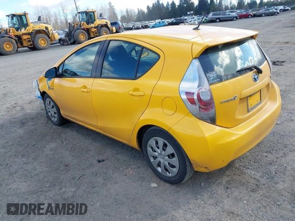 2014 Toyota Prius One with VIN JTDKDTB33E1079493, listed as a IAAI auction lot 41712212 with 110,309 mi miles and . Bid and sale history available at DreamBid. Image 3.