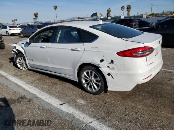 2019 Ford Fusion Hybrid SE with VIN 3FA6P0LU2KR134571, listed as a Copart auction lot 47158143 with 44,674 mi miles. Bid and sale history available at carsss.com. Image 2.