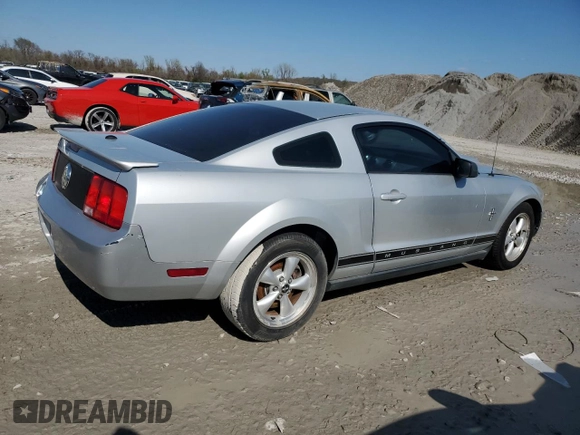 2007 Ford Mustang Deluxe with VIN 1ZVFT80N575215461, listed as a Copart auction lot 52195395 with Not Provided miles and Clean Title. Bid and sale history available at carsss.com. Image 3.